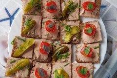 Leberwurstbrötchen für unterwegs